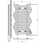 HL347 Hudson Reed 1200x600mm Kingston Chrome Designer Radiator