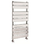HL382 Hudson Reed 950x500mm Piazza Stainless Steel Heated Towel Rail