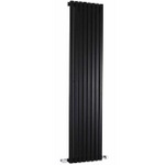 HLB97 Ultra 1500x360mm Kinetic High Gloss Black Vertical Radiator