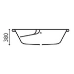 ACB042 Belize 1500x700 Bath With Grips & Armour Plus