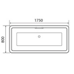 FSA014 Donatello 1750x800mm Free Standing Bath