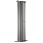HLS98 Ultra 1800x405mm Energize High Gloss Silver Vertical Radiator