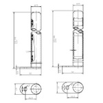 HXB00 Ultra Colosseum High Gloss Black Floor Mounting Legs