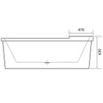 FSA022 Turin 1800x800mm Free Standing Bath inc Waste
