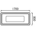 FSA026 Bellagio 1700x800mm Free Standing Bath