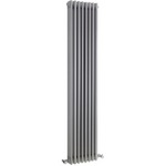 HXS12 Ultra 1800x381mm Colosseum Silver Triple Column Vertical Radiator