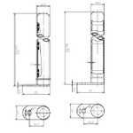 HXS00 Ultra Colosseum Silver Floor Mounting Legs