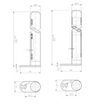 HX300 Ultra Colosseum White Floor Mounting Kit