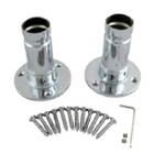 MTY022 Premier 640x945mm Harrow Chrome & White Heated Towel Rail