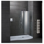 STS048 Style 1700 Walk In Enclosure (Right Hand) with Full Height Tray, Shower & End Panel