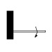 STS053 Style 820mm Single Bath Screen With Towel Rail
