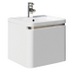 FUR002 Darwin 600 Wall Hung White Vanity Unit & Basin with Soft Close Drawer