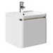 FUR001 Darwin 500 White Wall Hung Vanity Unit & Basin with Soft Close Drawer