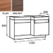 Trafalgar 1200 Vanity & WC Unit Inc. Basin & Double Soft Close Draws