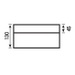 TCT045 1200x900x45mm Offset Quadrant Left Hand Tray On Legs