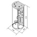 SSC006 Lena 2200x950x850 (1100mm At Widest Point) Steam Cabinet
