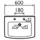 Dartmouth 600mm Basin & Pedestal 1 Or 2 Tapholes