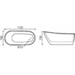 FSA005 Moretti 1730x790 Free Standing Bath