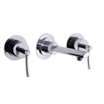 Swiss Taps&reg; STM1115 Lausanne Wall Mounted Basin Mixer With Clicker Waste - LP