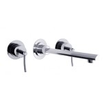 Swiss Taps&reg; STM1116 Lausanne Wall Mounted Basin Mixer With Clicker Waste Long Spout - LP
