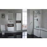 AQA016 Aquatrend Italia Shower Bath Suite Left Hand