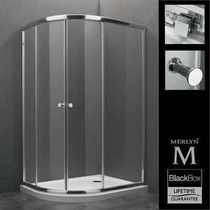 Merlyn Black Box Offset Quadran Shower Enclosure 900 X 760