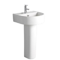 DAK001 Dakota 500mm Oval Basin & Pedestal