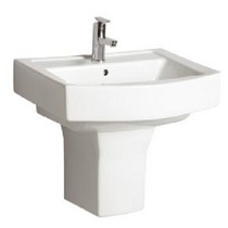 HOR002 Horizon 600mm Basin & Semi Pedestal