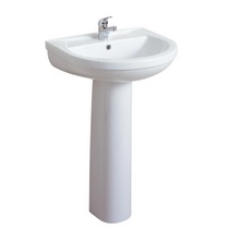 Tunnel 590mm Basin & Pedestal 1 Or 2 Tapholes