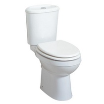 TUN008 Tunnel Close Coupled Toilet Inc. Soft Closing Seat