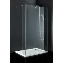 ARB005 Arbella 1400mm Glass Walk In Shower Panel Inc. Return (8mm Glass)