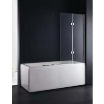 FOR012 Fortuna 800mm Frameless Double Bath Screen