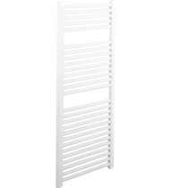 CUR007 Curved 1200x500mm Water White Heated Towel Rail