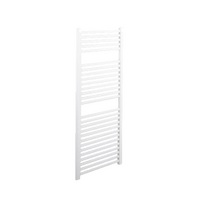 STR007 Straight 1200x500 Water White Heated Towel Rail