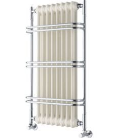 THO001 Thorium 900x525 Water Heated Chrome Towel Rail