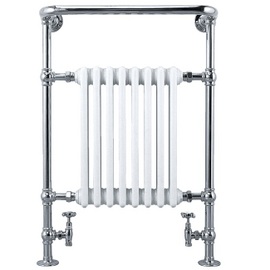 AST001 Astbury 940x600 Water Heated Chrome Towel Rail
