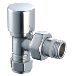 VAL003 Angled Radiator Valves Chrome