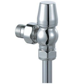 VAL004 Excelsior Angled Thermostatic Radiator Valves Chrome