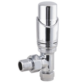 VAL007 Straight Thermostatic Radiator Valves Chrome