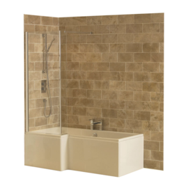 AQJ008 Bolsena Fixed Shower Bath Screen