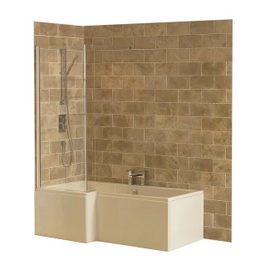 AQJ009 Maggiore Fixed Shower Bath Screen