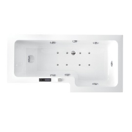 AQS005 Majuro 1800x900x800 Aqua Spa Shower Bath Right Hand