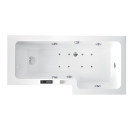 AQS007 Pretoria 1700x850x750 Shower Bath Right Hand