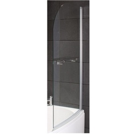 CBS001 Compact Left Hand Curved Bath Screen
