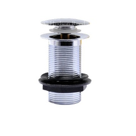 E338 Hudson Reed Unslotted Chrome Easyclean Sprung Plug Basin Waste
