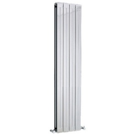 HLS68 Hudson Reed 1800x318mm Rapture High Gloss Silver Designer Radiator