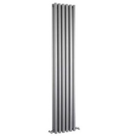 HLS92 Hudson Reed 1800x354mm Savy High Gloss Silver Vertical Radiator