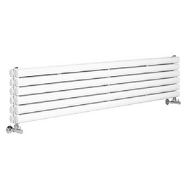 HL326 HL220 Hudson Reed 354x1800mm Revive White Horizontal Double Panel Radiator