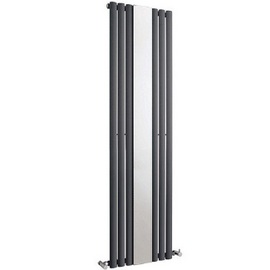 HLA78 Hudson Reed 1800x499mm Revive Anthracite With Mirror Single Panel Radiator
