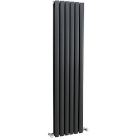 HLA76 Hudson Reed 1500x354mm Revive Anthracite Double Panel Designer Radiator